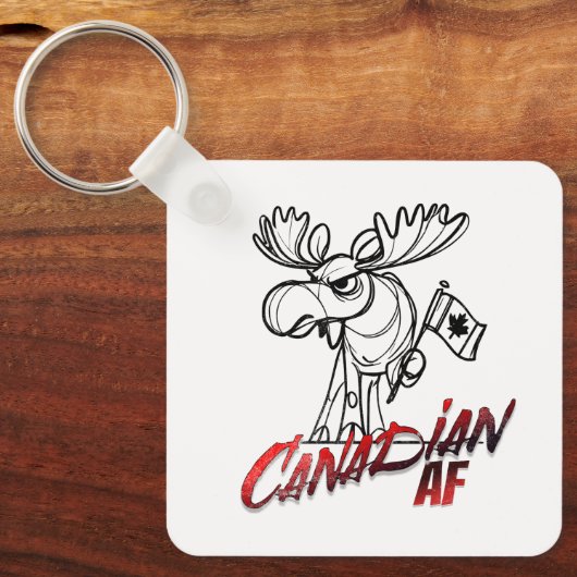 Angry Moose Canadian AF Sleutelhanger (Voorkant)