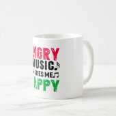Angry Music Makes Me Happy Coffee Mug Koffiemok (Voorkant rechts)