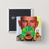 Angry Mustache Button (Voorkant /achterkant)