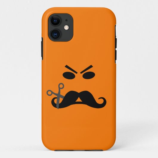 Angry Mustache iPhone 5 hoesje-partner Case-Mate iPhone Case (Achterkant)