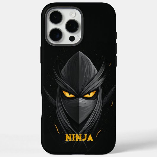 Angry Ninja Black Case-Mate iPhone Case (Achterkant)