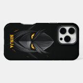 Angry Ninja Black iPhone Hoesje (Achterkant horizontaal)