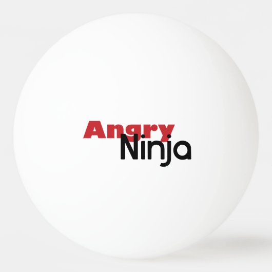 Angry Ninja Ping Pong Ball (Achterkant)