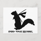 Angry Ninja Squirrel Collectie Briefkaart (Voorkant)
