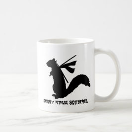 Angry Ninja Squirrel Collectie Koffiemok