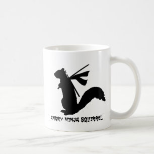 Angry Ninja Squirrel Collectie Koffiemok