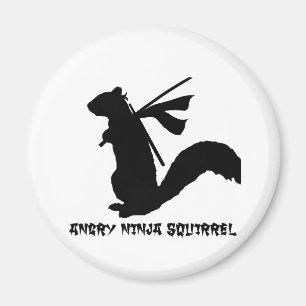 Angry Ninja Squirrel Collectie Magneet