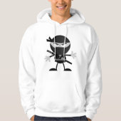 Angry Ninja Warrior Mannen Hoodie (Voorkant)