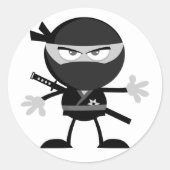 Angry Ninja Warrior Stickers (Voorkant)