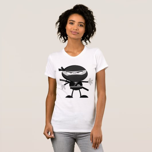 Angry Ninja Warrior Vrouwen T-shirt (Voorkant volledig)