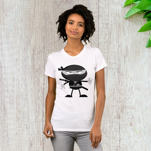 Angry Ninja Warrior Vrouwen T-shirt