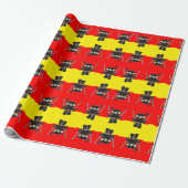 Angry ninjas cadeaupapier (Uitgerold)