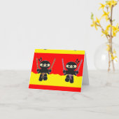 Angry ninjas kaart (Gele Bloem)