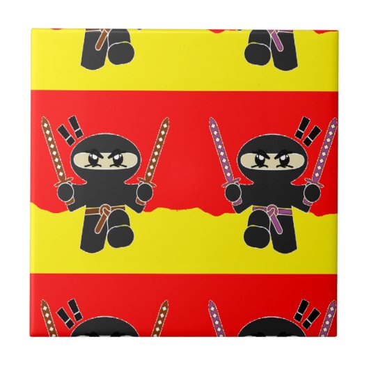 Angry ninjas tegeltje (Voorkant)