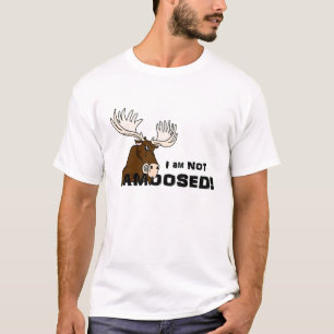 Angry not Amocted Moose T-shirt