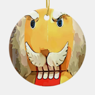 Angry Nutkraker Keramisch Ornament