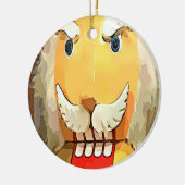 Angry Nutkraker Keramisch Ornament (Links)