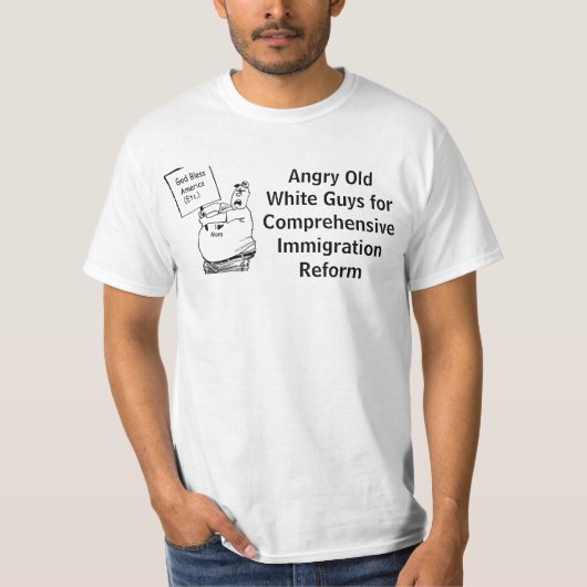 Angry Old White Jongens T-shirt (Voorkant)