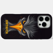 Angry Otrich Black Case-Mate iPhone Case (Achterkant (horizontaal))