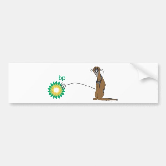 Angry Otter Bumpersticker (Voorkant)
