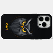 Angry Owl Black Case-Mate iPhone Case (Achterkant (horizontaal))