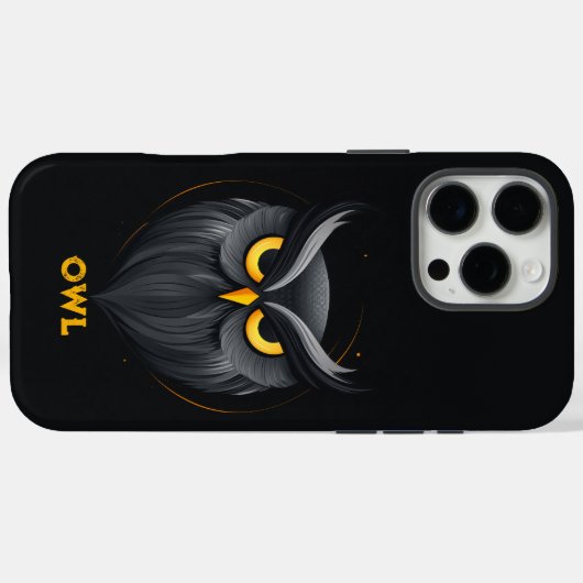Angry Owl Black Case-Mate iPhone Case (Achterkant (horizontaal))