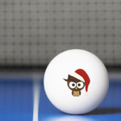 Angry Owl met Santa Hat Pingpongbal (Net)