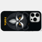 Angry Panda Black Case-Mate iPhone Case (Achterkant (horizontaal))