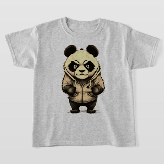Angry Panda Leuk Dierenontwerp T-shirt (Laagn)