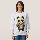 Angry Panda Leuk Dierenontwerp Trui (Voorkant volledig)