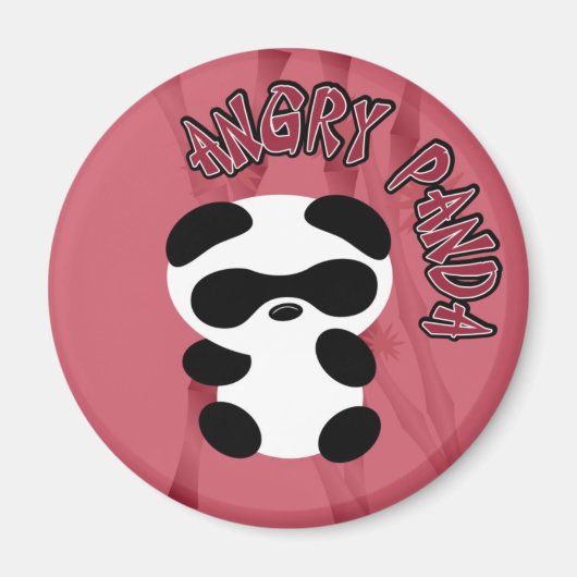 Angry Panda Magneet (Voorkant)