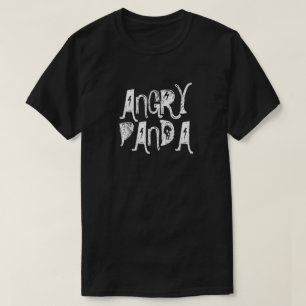 Angry Panda Mannen Basic Dark T-Shirt