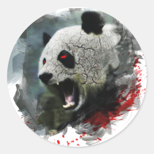Angry Panda Sticker (Voorkant)