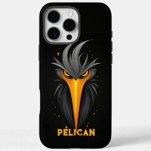 Angry Pelican Black iPhone 16 Pro Max Hoesje