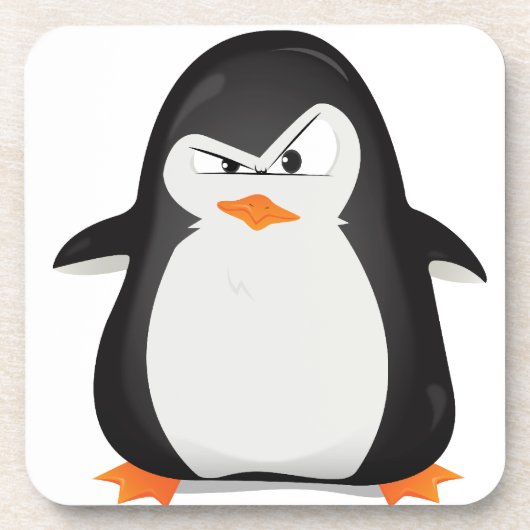 Angry Penguin Drankjes Onderzetter (Voorkant)