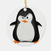 Angry Penguin Keramisch Ornament (Voorkant)