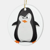 Angry Penguin Keramisch Ornament (Links)