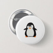 Angry Penguin Ronde Button 5,7 Cm (Voorkant /achterkant)