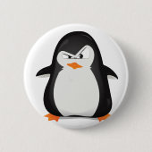 Angry Penguin Ronde Button 5,7 Cm (Voorkant)