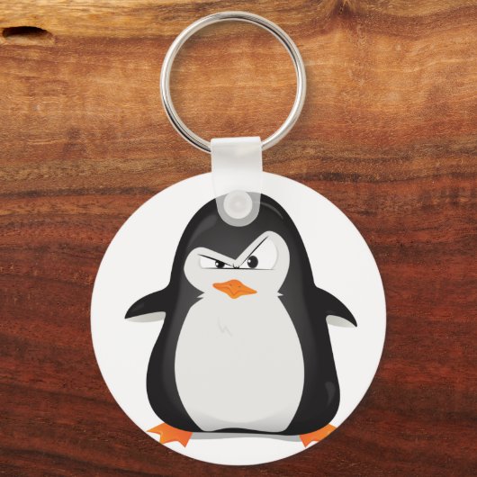 Angry Penguin Sleutelhanger (Voorkant)