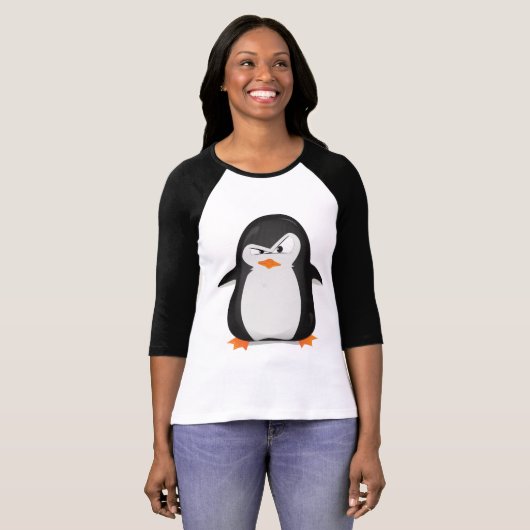 Angry Penguin T-shirt (Voorkant volledig)
