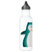 Angry pguin blauwgroen.png waterfles  (Links)