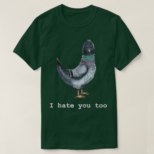 Angry Pigeon 2 T-shirt (Design voorkant)