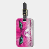 ANGRY PINK CAT, BETALING VAN CAT-BAGAGELABEL BEWAR BAGAGELABEL (Voorkant verticaal)