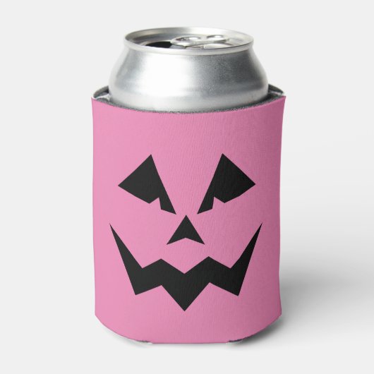 Angry Pink Jack O'Lantern Koelbox Blikjeskoeler (Blikje Voorkant)