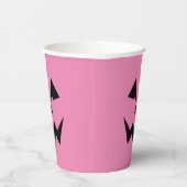 Angry Pink Jack O'Lantern Papieren Bekers (Rechts)
