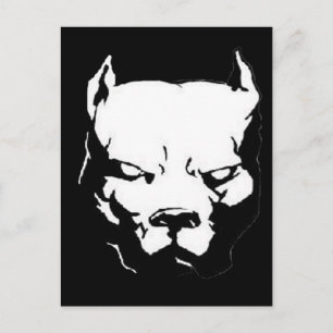 Angry Pitbull Dog Briefkaart