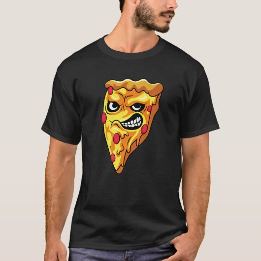 Angry Pizza Gourmet T-shirt (Voorkant)