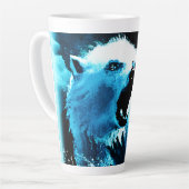 "Angry Polar Beer" Cute Painting. Bestel nu Latte Mok (Linkerhoek)