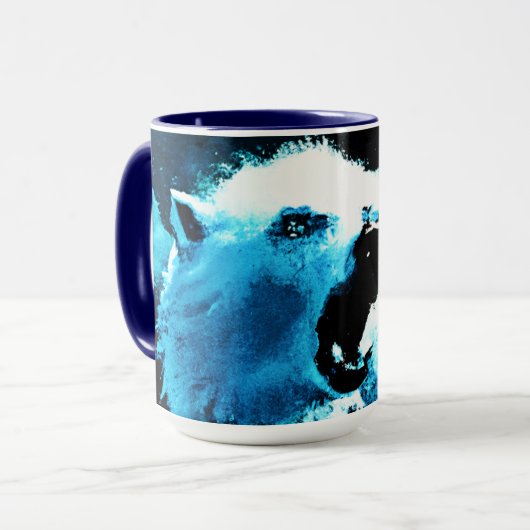 "Angry Polar Beer" Cute Painting. Bestel nu Mok (Voorkant links)